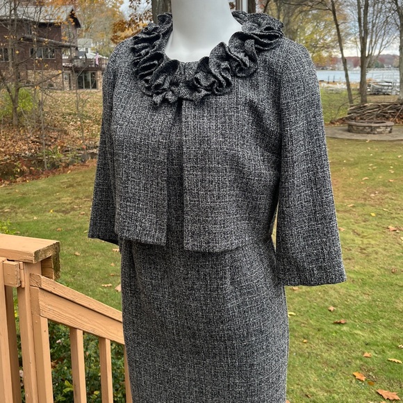 Vintage 90’s Danny & Nicole retro sheath dress w/cropped jacket 6P-8P - Picture 2 of 14